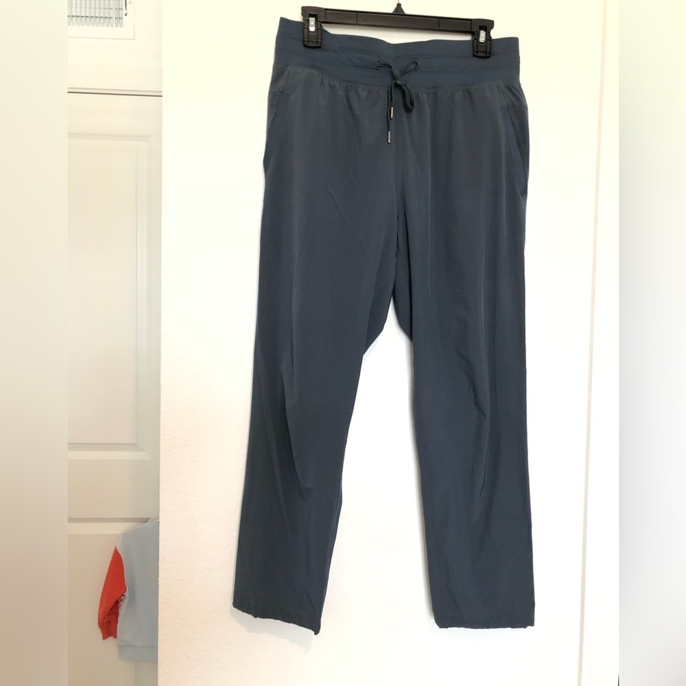 Free Fly Apparel Women's Slate Blue Track Pants with Drawstring Waist Medium
